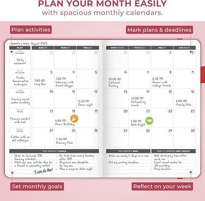 Clever Fox Planner Large – Undated Weekly & Monthly Planner - Image 7