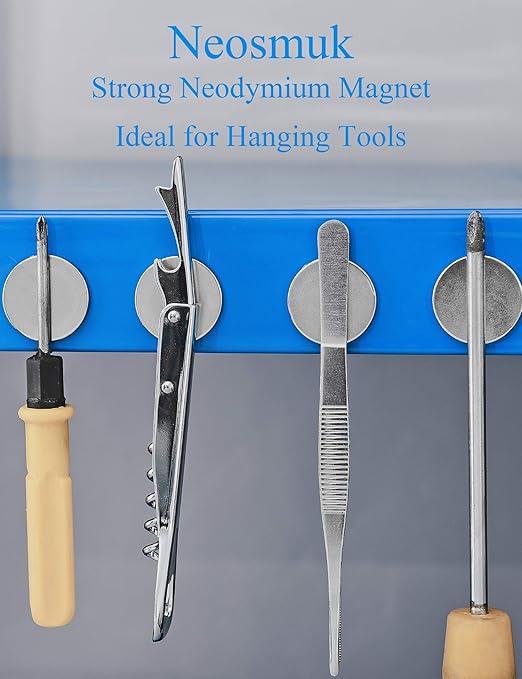Neosmuk Super Strong Neodymium Magnets, Heavy Duty, Industrial Grade, 10 Pack - Image 7