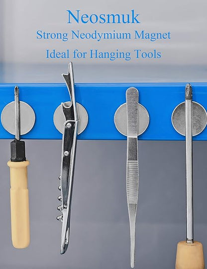 Neosmuk Super Strong Neodymium Magnets, Heavy Duty, Industrial Grade, 10 Pack - Image 7