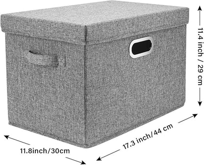 TYEERS Large Storage Bins with Lids, Collapsible, Fabric Storage Boxes - Image 2