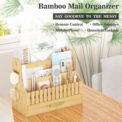 Bamboo Mail Organizer Countertop - Image 2