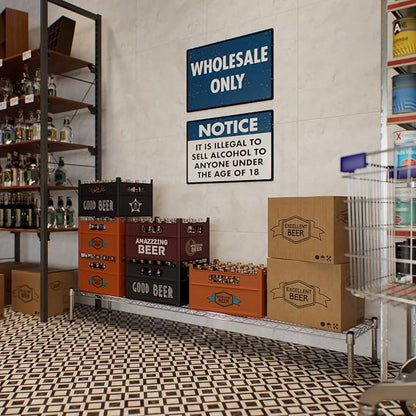 Regal Altair 14" Deep x 72" Wide x 8" Height 1-Tier Wire Shelving Kit | NSF - Image 6