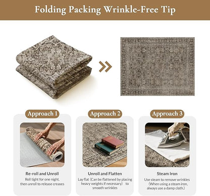 GENIMO 8x10 Area Rug Machine Washable Boho Rug - Image 9