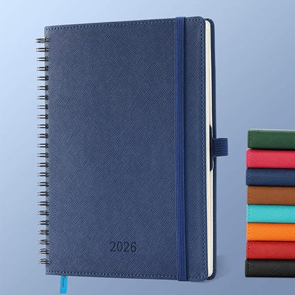 IN-LUXPRO Planner 2026 Daily Weekly and Monthly, 12 Months Spiral Bound by IN-LUXPRO