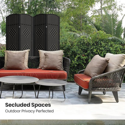 Cocosica 4 Panel Room Divider, 6Ft Folding Privacy Screen, Tall - Image 5