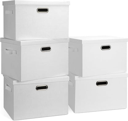 Graciadeco Large 17" 36 Quart Collapsible Stackable Storage Bins by GraciadecoStorage