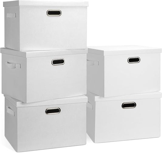Graciadeco Large 17" 36 Quart Collapsible Stackable Storage Bins by GraciadecoStorage