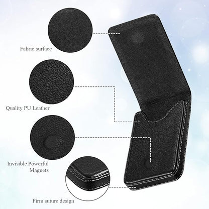 Outus 2 Pieces Business Card Holder, PU Leather Business Card Case Pocket Wallet - Image 3
