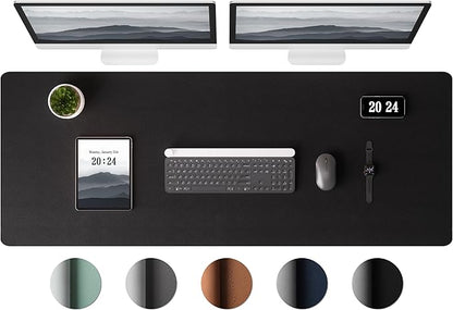 Aothia Leather Desk Pad Protector, Office Mat, Large Mouse Pad, Laptop Desk Pad by AothiaSimpleNaturalUnique