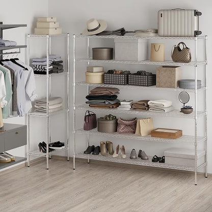Regal Altair 18" Deep x 72" Wide x 74" Height Wire Shelving Kit | 6-Tier | NSF - Image 7