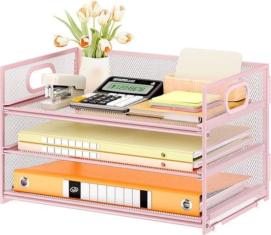 Subekyu 3 Tier Paper Letter Tray Organizer by SUBEKYU