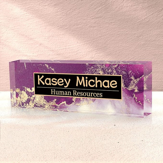 SalaGraphics Desk Name Plate Personalized, Custom by SalaGraphics