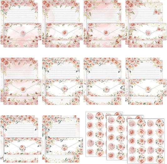 TaoBary 160 Pcs Stationery Paper Set 50 Double Sided Stationery Papers by TaoBary