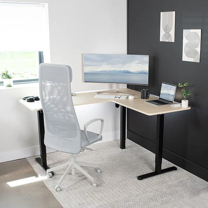 VIVO Electric Corner 63 x 55 inch L-Shaped Standing Desk, Memory Height - Image 7