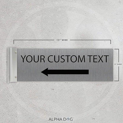 ALPHA DOG SIGNS Custom Projecting Hallway Sign, Personalized Indoor Outdoor - Image 2