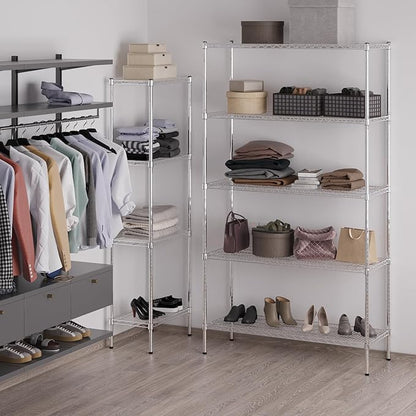 Regal Altair 18" Deep x 48" Wide x 86" Height Wire Shelving Kit | 5-Tier | NSF - Image 5