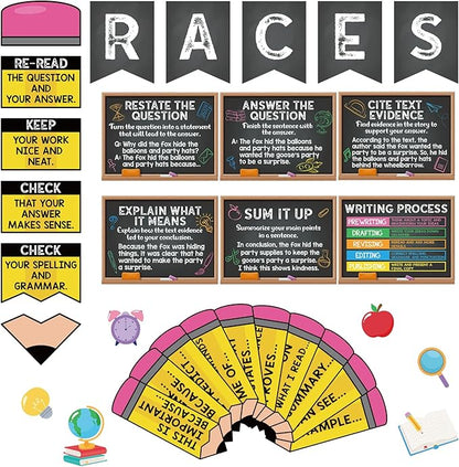 Pasimy Races Writing Strategy Bulletin Board Set Writing Process Posters by Pasimy