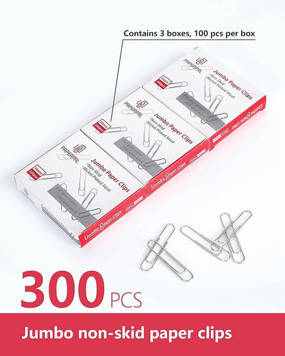 PAPERPAL Paperclips for Office School & Personal Use, Jumbo Nonskid Paper Clip - Image 3