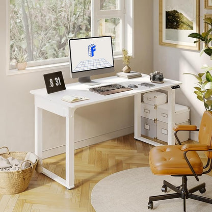 FLEXISPOT 4 Legs Standing Desk 55 x 28 Inch Electric Adjustable Height - Image 2