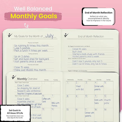 Undated Daily Planner to Achieve Your Goals 2025-2026 - Image 4