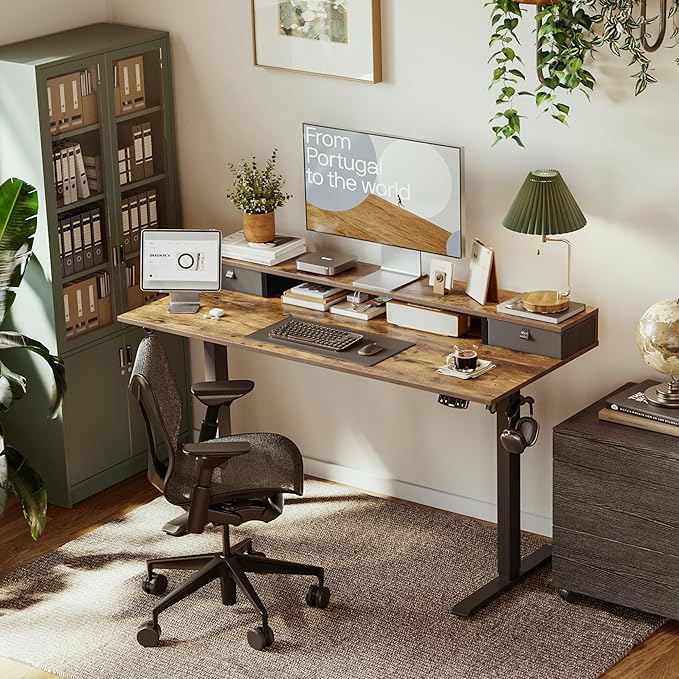 Agilestic 53 x 24 Inches Height Adjustable Electric Standing Desk - Image 2