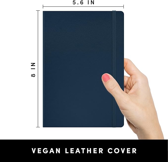 PAPERAGE Blank Journal Notebook, 160 Pages, Medium 5.6 in x 8 in - Image 2