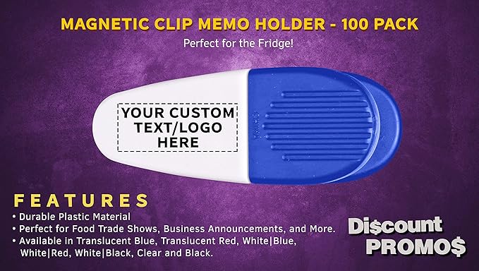 100 Magnetic Memo Holders Set - Image 2