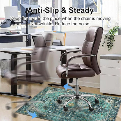 Anidaroel 48"x60" Chair Mat for Hardwood Floor/Tile Floor, Desk Chair Mats for - Image 5
