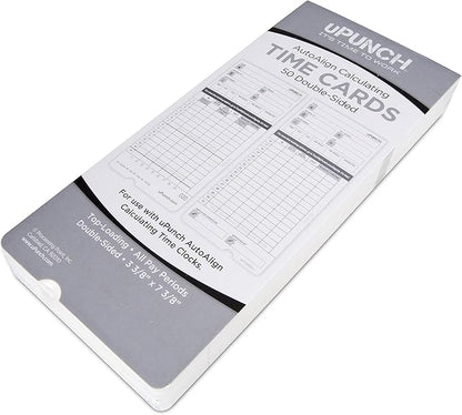 50 uPunch Time Cards for HN4000 by uPunch
