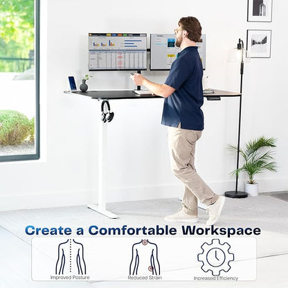 VIVO Electric 63 x 32 in Standing Desk, Memory Height Adjustment, 1B Series - Image 4