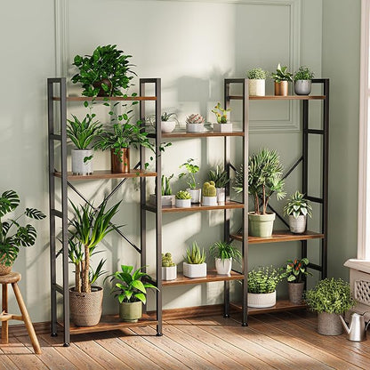 SUPERJARE Triple 4 Tier Bookshelf, Bookcase - Image 4
