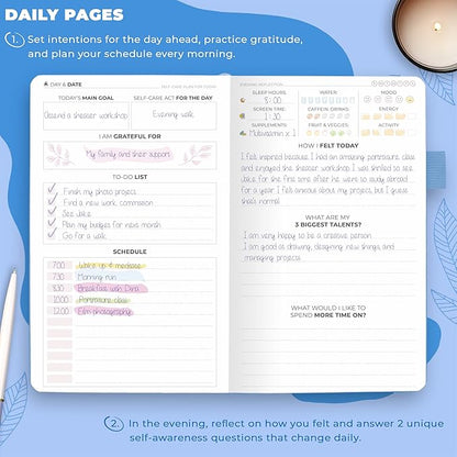 Clever Fox Self-Care Journal Pocket – Daily Reflection Notebook – Mental Health - Image 4