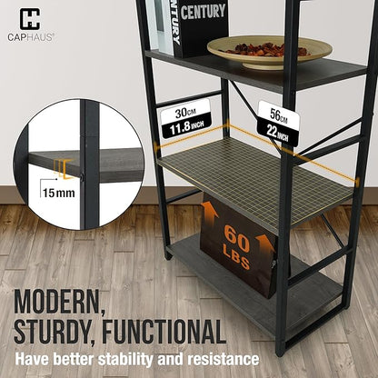 CAPHAUS 3 Tier Small Bookshelf, 24 Inch Width Free Standing Shelf, Bookcase - Image 6