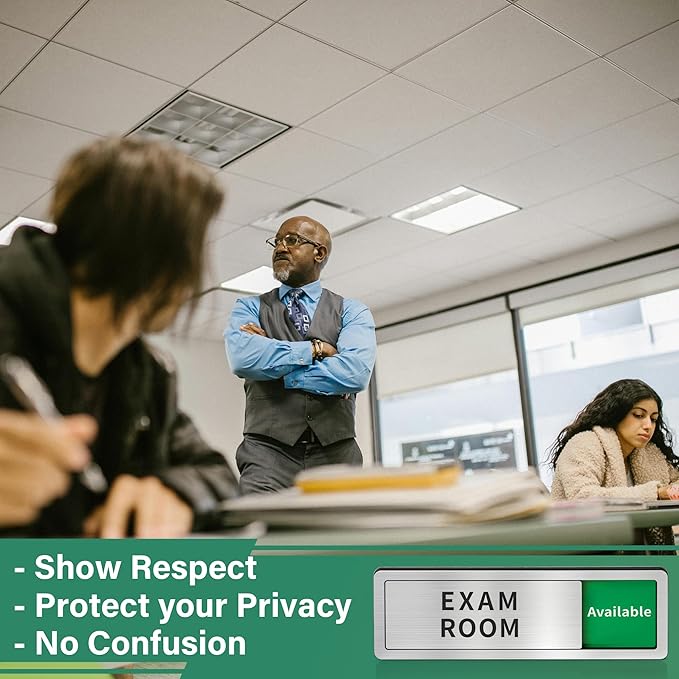 Exam Room Door Sign, Do Not Disturb- In Use/Available Slider Signs - Image 6