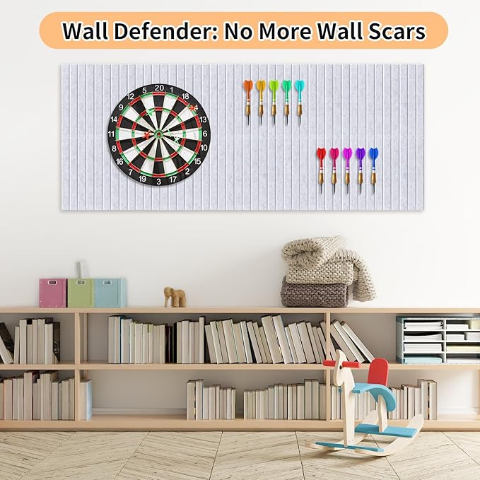 Smarpau Large Cork Board for Walls, 12 Pack Slat Felt Wall Tiles - Image 3