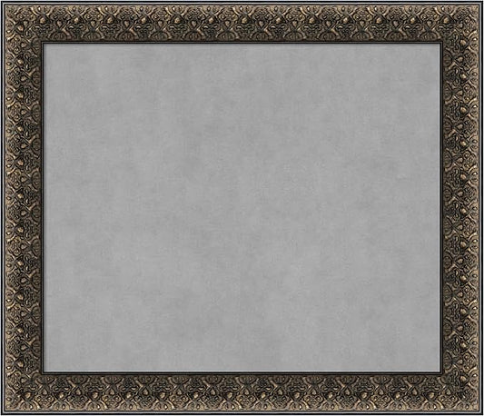 Amanti Art Black Framed Magnetic Board 25x29 Medium Vision Board by AmantiArt