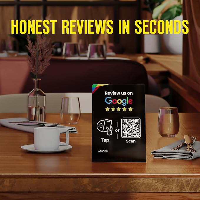 REVLIXI Google Review Stand- Boost Reviews w/ 3x4 inch Reusable Google Review - Image 2