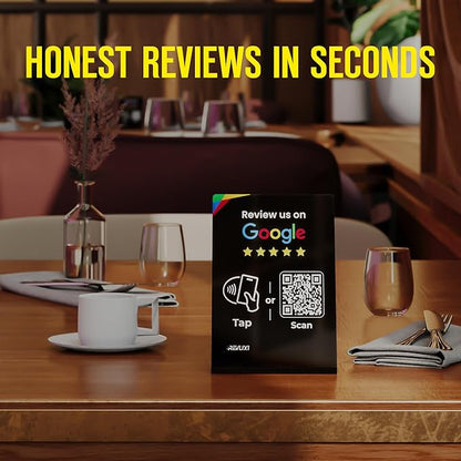REVLIXI Google Review Stand- Boost Reviews w/Reusable Google Review Tap Card - Image 2