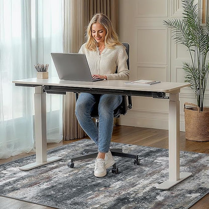 Office Chair Mat for Hardwood Tile Floor, Abstract 36"X 60" Desk Mats for - Image 2