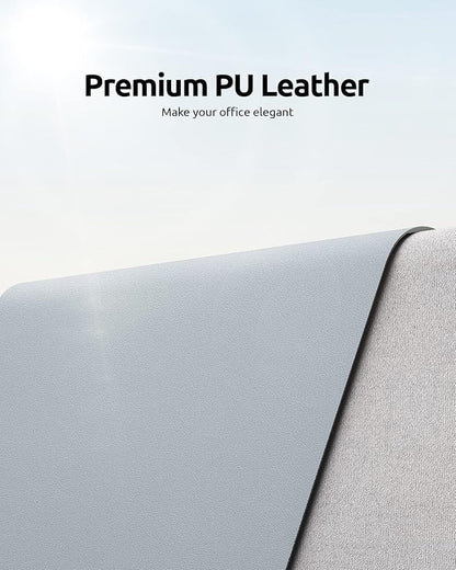 YSAGi Leather Desk Protector, Office Mat, Large Mouse Mat, Non-Slip PU Leather - Image 2