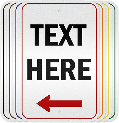 Custom Arrow, Custom Directional Sign, Left Arrow, 12x18 Inches, 3M EGP by MySignCenter