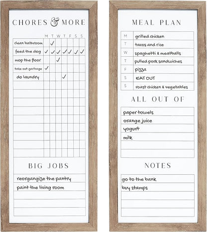 Sheffield Home Set of Two Family Planner Dry Erase Boards Featuring, Chore Chart by SheffieldHome