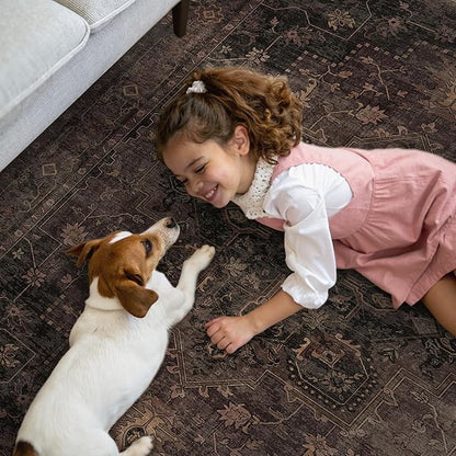 GENIMO 8x10 Area Rugs for Living Room, Machine Washable Rug, Non Slip Indoor - Image 7