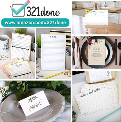 321Done Dot Grid Notepad – Dotted Graph Paper, Letter Size Large – Made in USA - Image 4