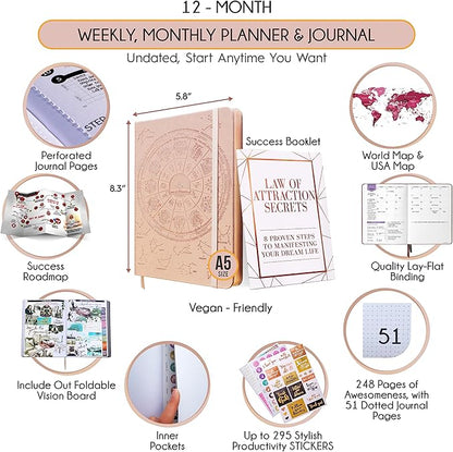 Life Planner - Undated Weekly & Monthly Planner, 12-Month Journey to Increase - Image 2