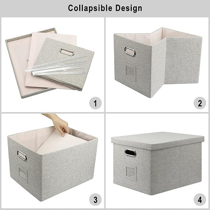 File Organizer Box, Collapsible Storage Filling Collectior - Image 5