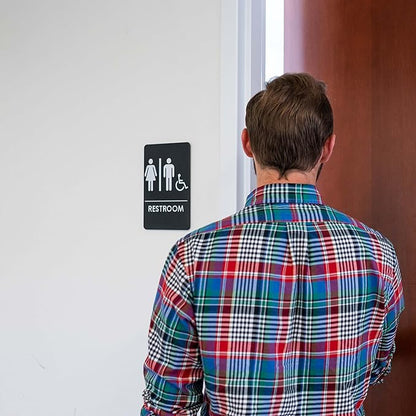 Men's/Women's Restroom Sign for Handicap Accessible Restroom ADA-Compliant - Image 3