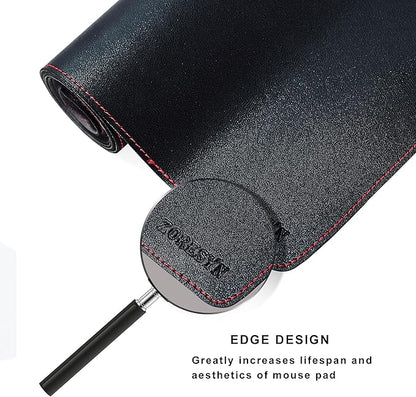 ZORESYN Desk Pad 74.8x19.7inch, Large Mouse pad Desk Mat, Waterproof PU Leather - Image 5
