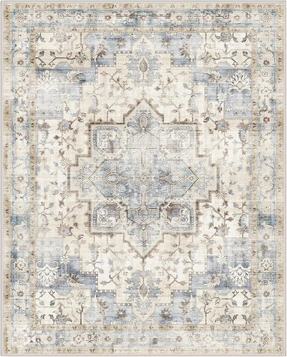 GENIMO 5x7 Area Rugs for Living Room, Machine Washable Rug, Non Slip Indoor - Image 9