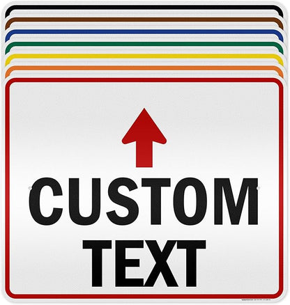 Custom Arrow, Custom Directional Sign, Up Arrow, 24x30 Inches, 3M EGP Reflective by MySignCenter